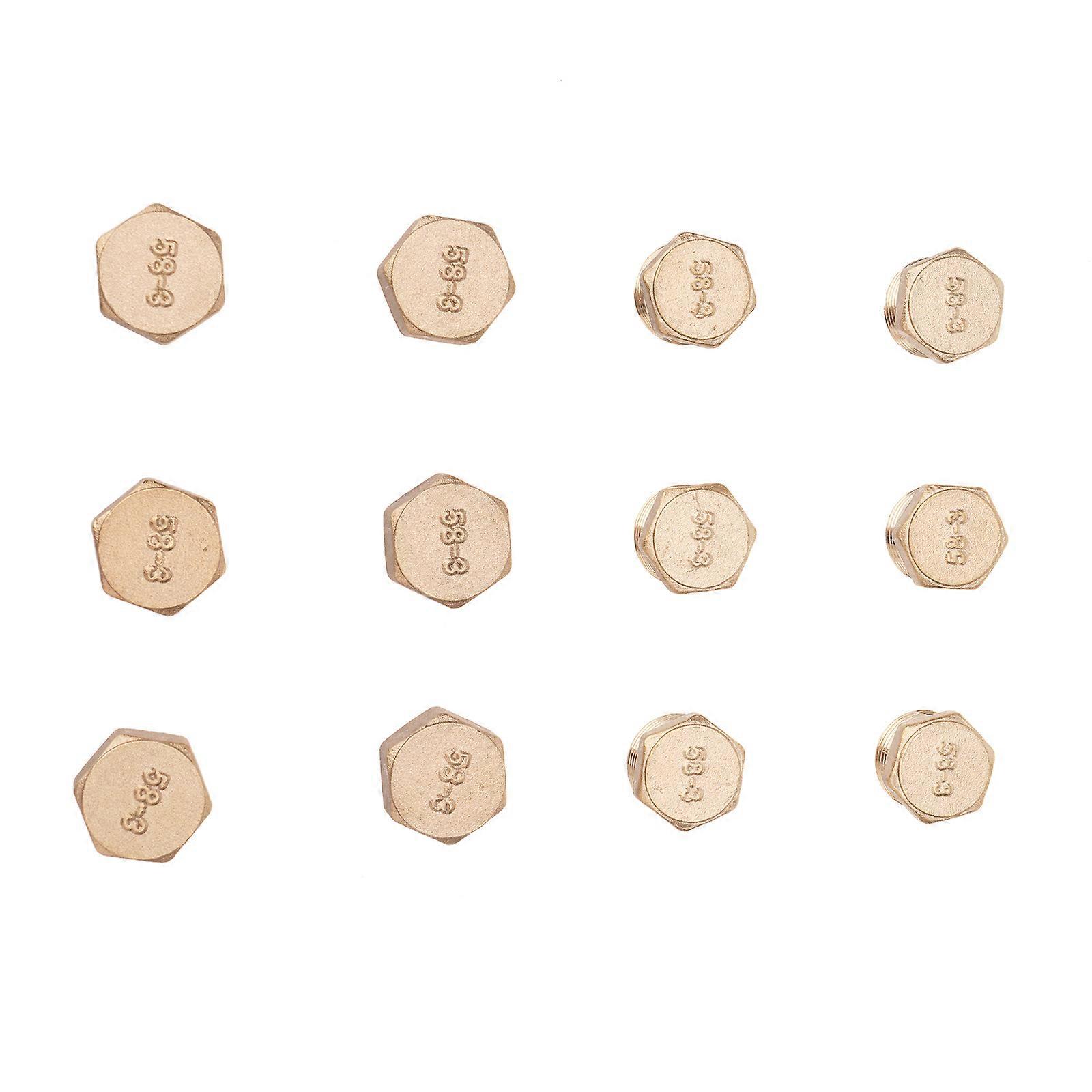 Pack of 12 Threaded Stoppers with Rubber Rings Pipe Closures set Prevents Slippage & Ensures Secure Installation,