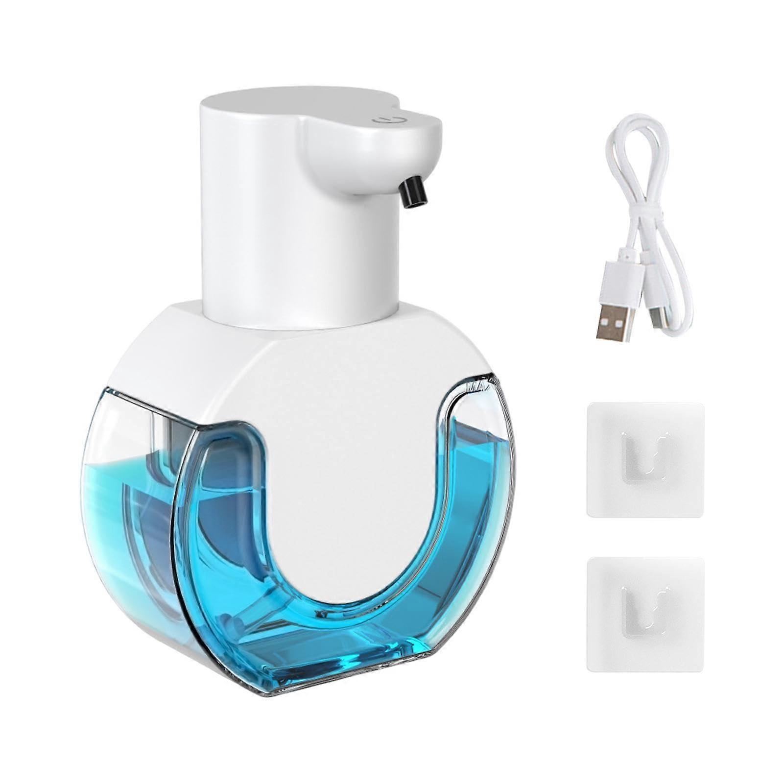 Automatic Liquid Soap Dispenser, Rechargeable Touchless Wall-Mounted Foam Soap Dispenser with 4 Adjustable Dispensing Levels for Bathroom and Kitchen