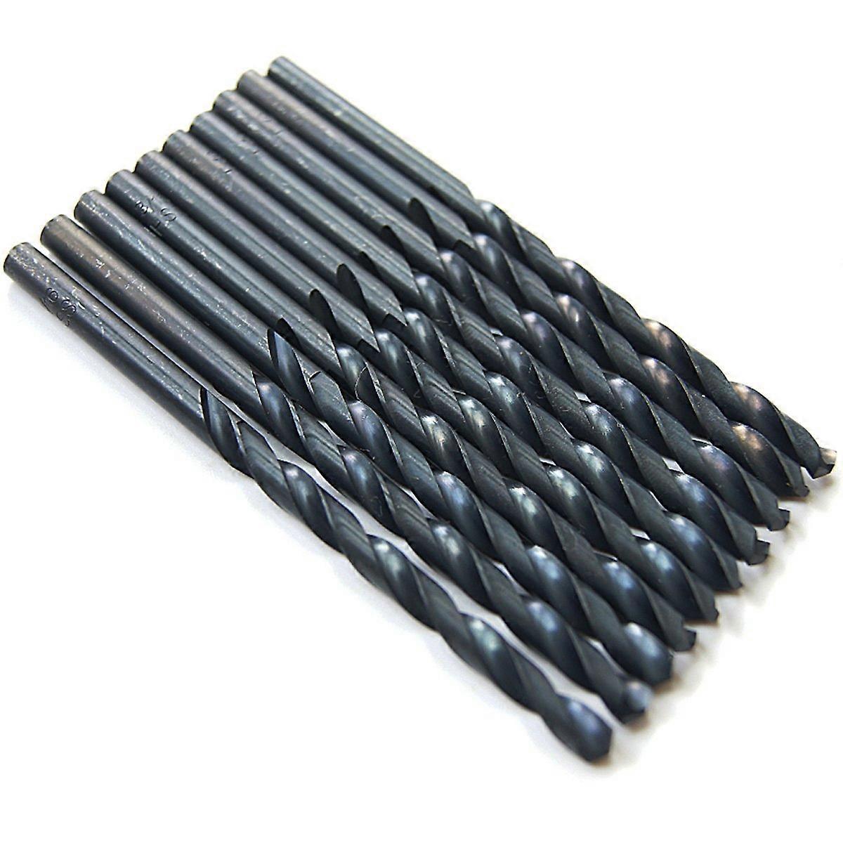 Twist Drill Bits 9/32 Inch Diameter Black Oxide Coated 10-Piece Set