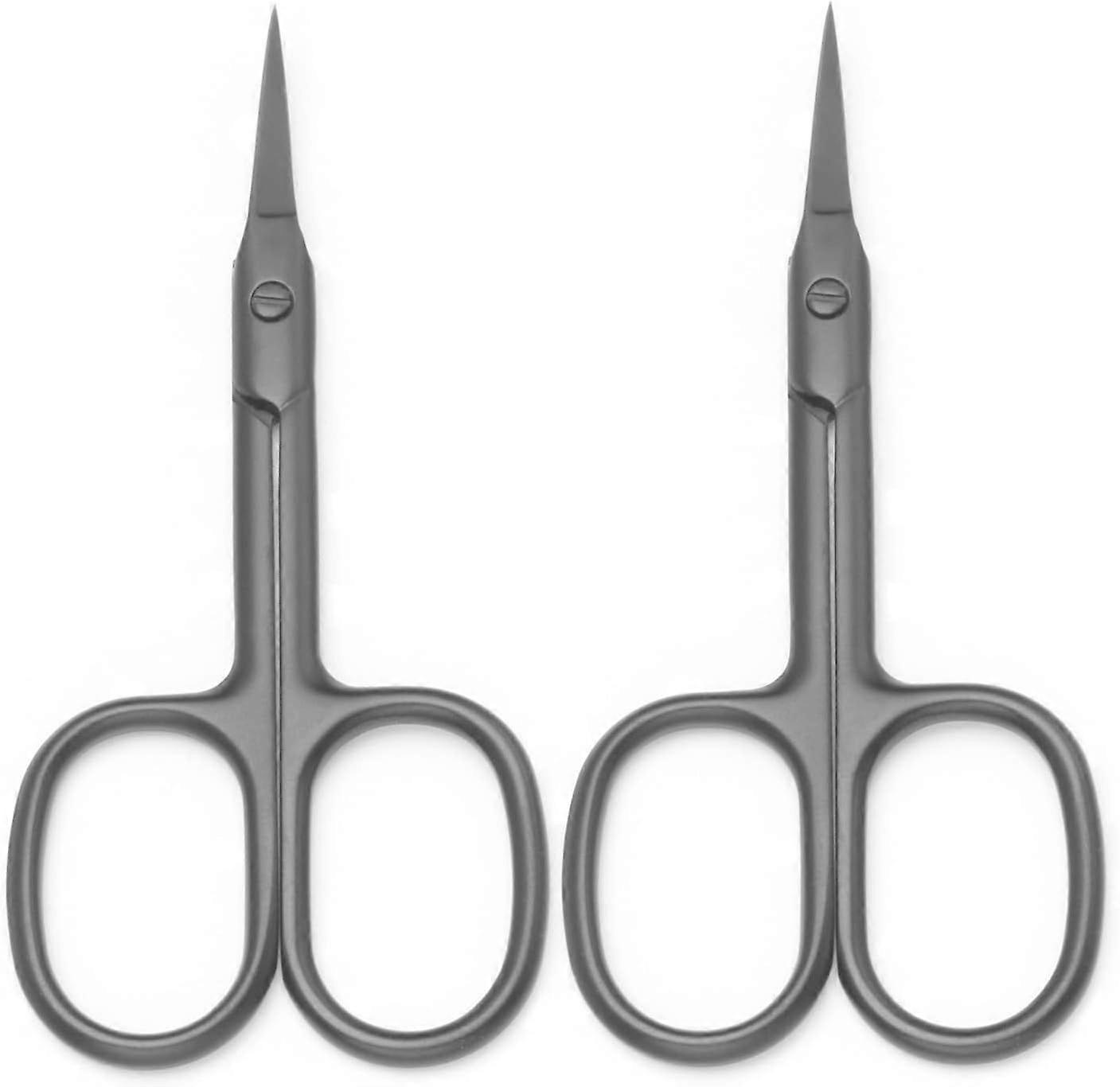 ‎motanar 2pcs Or Argent Sourcils Ciseaux Maquillage Manucure Ciseaux Ongles Ciseaux Cuticule Ciseaux