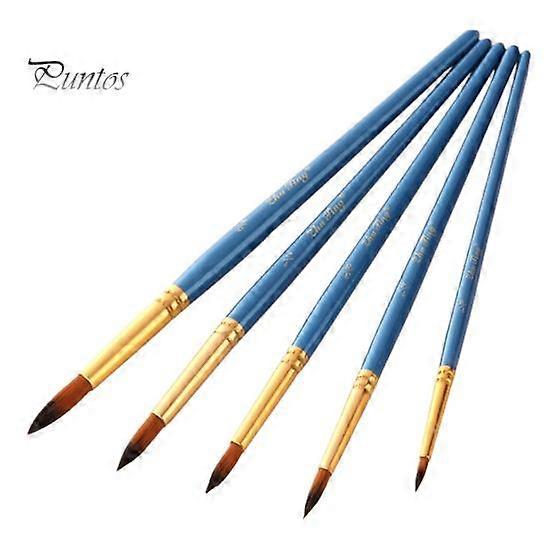 Paint Brushes Copper Pipe Interface Sturdy Wooden Handle Nylon Hair Brushes for Painting