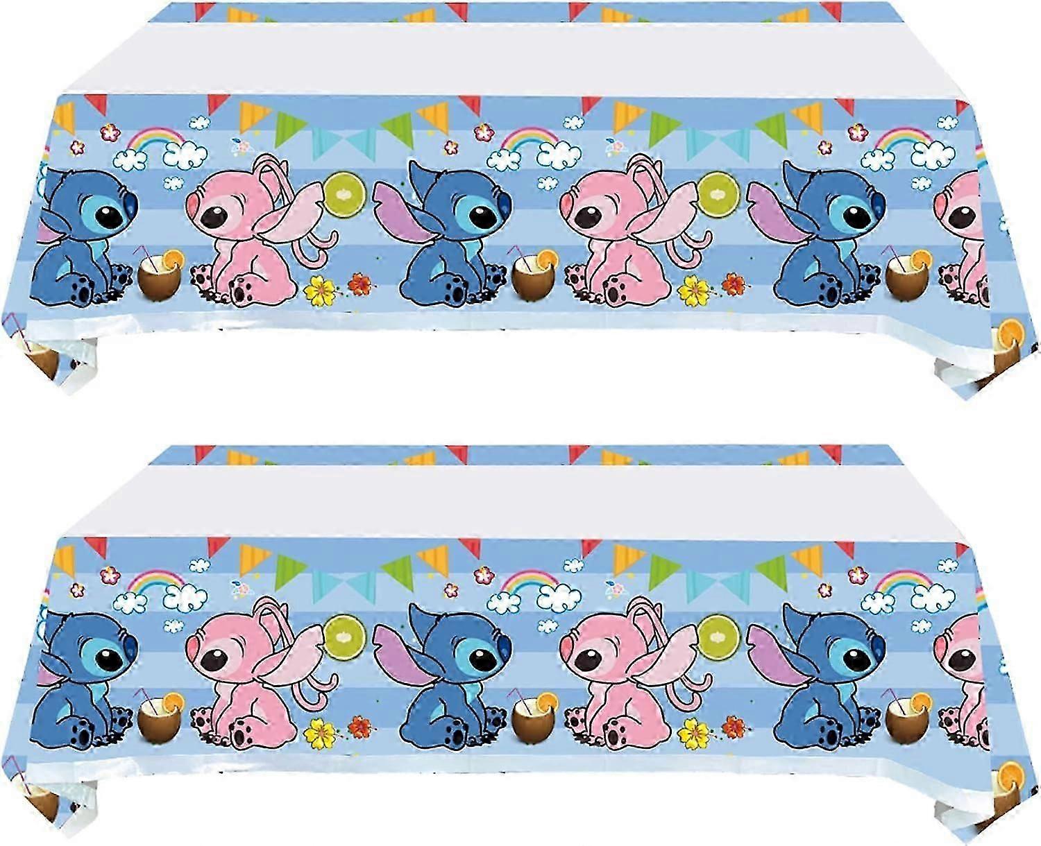 2pack 릴로와 스티치 식탁보 릴로와 스티치 테이블 커버 파티 용품 장식 (70 "X 42")