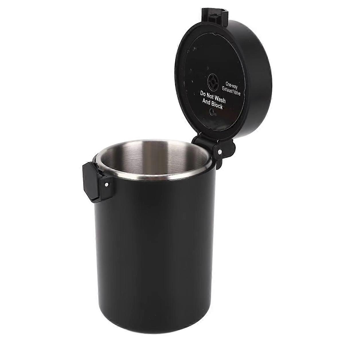 600ML Stainless Steel Coffee Canister - Double Layer Airtight Storage