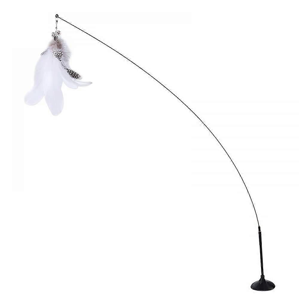 Suction Cup Cat Teaser Stick Spring Retractable