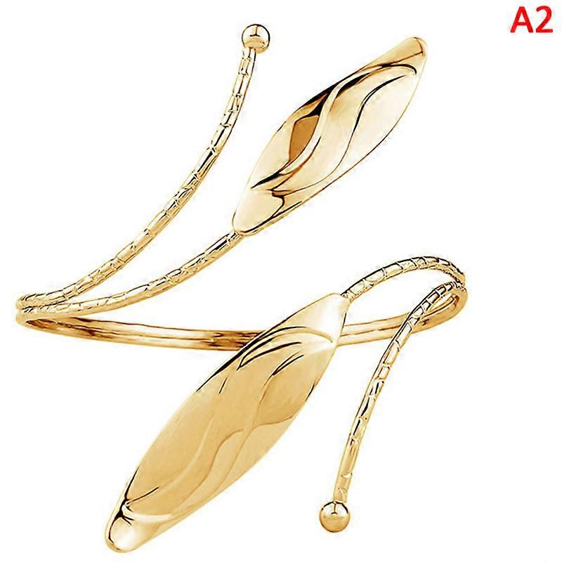 Bohemian Butterfly Leaf Charm Upper Bracelet Arm Chain Metal Hollow Out Geometric Pattern Retro Arm Cuff Bangle Body Bracelets