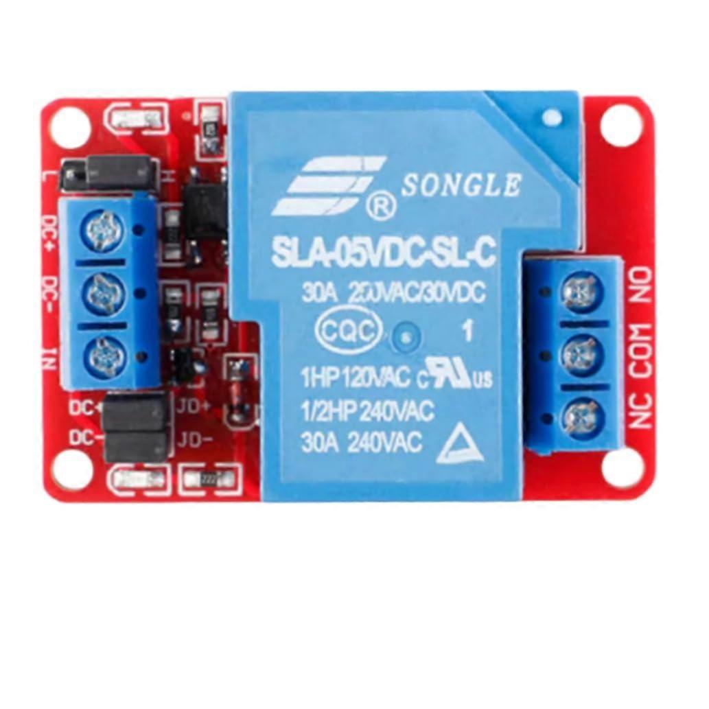 5V/12V/24V 1 Channel Relay Module 30A Support high and Low Level Trigger with optocoupler Isolation high Power (24, Volts)