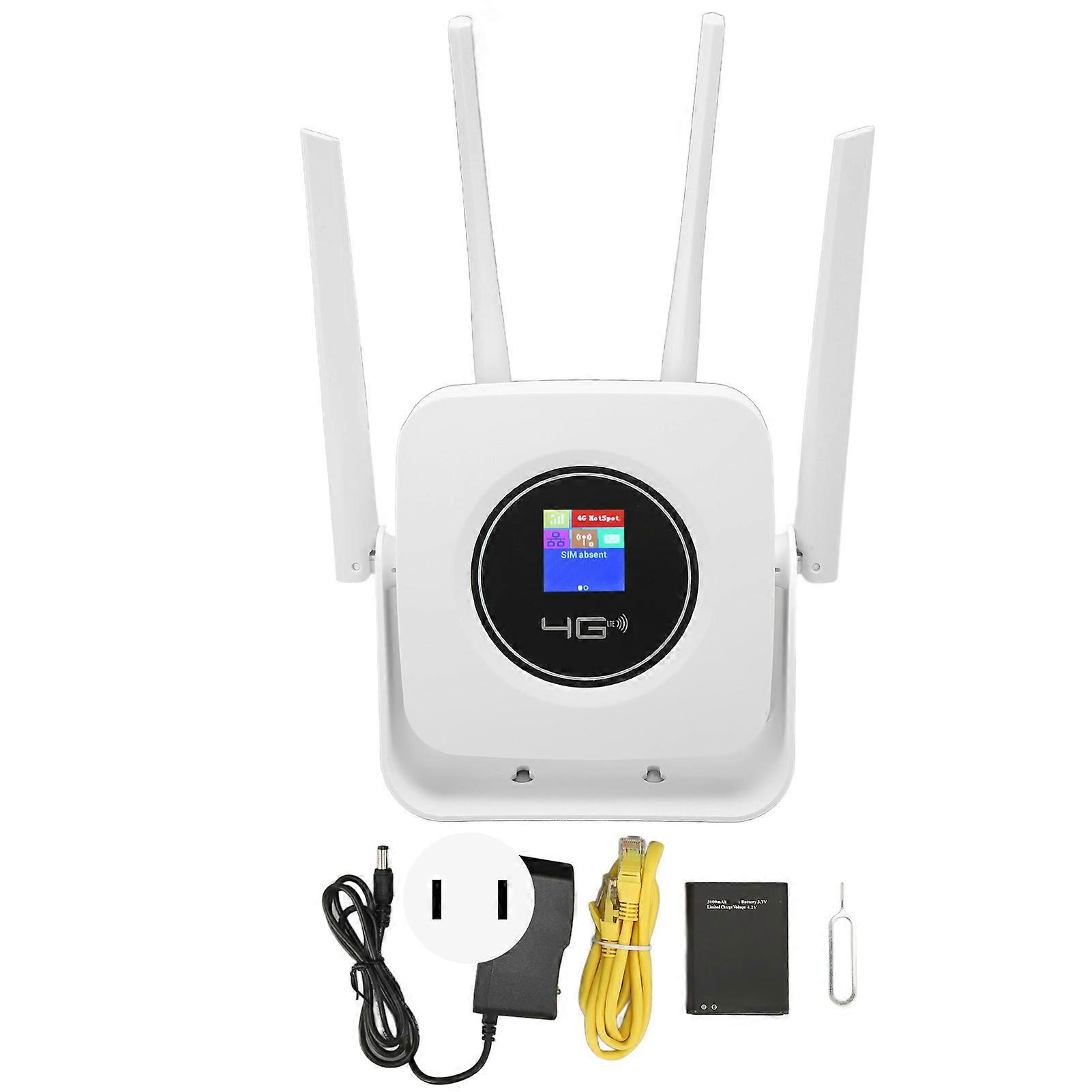 4G LTE Wireless Router SIM Card Slot 300Mbps Wireless Mobile WiFi Hotspot Routers with 4 Antennas