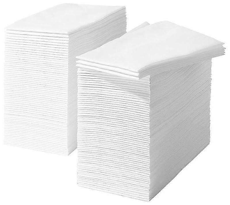 Einweg-Servietten weiß 2-lagig 16,5 x 14,5 Acht gefaltete 300 Stück Cocktail Servietten Party Servietten Hochzeit Servietten