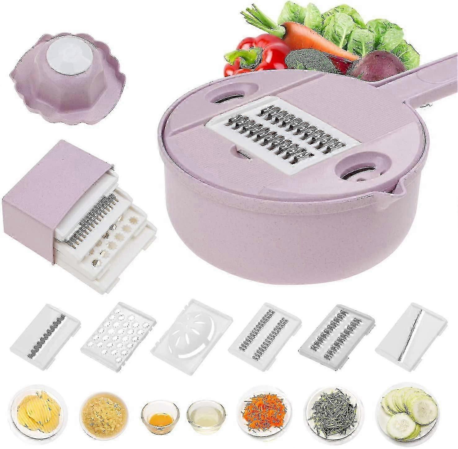 Vegetable Mandoline Slicer - 10 In 1 Vegetable Spiral Cutter And Chopper