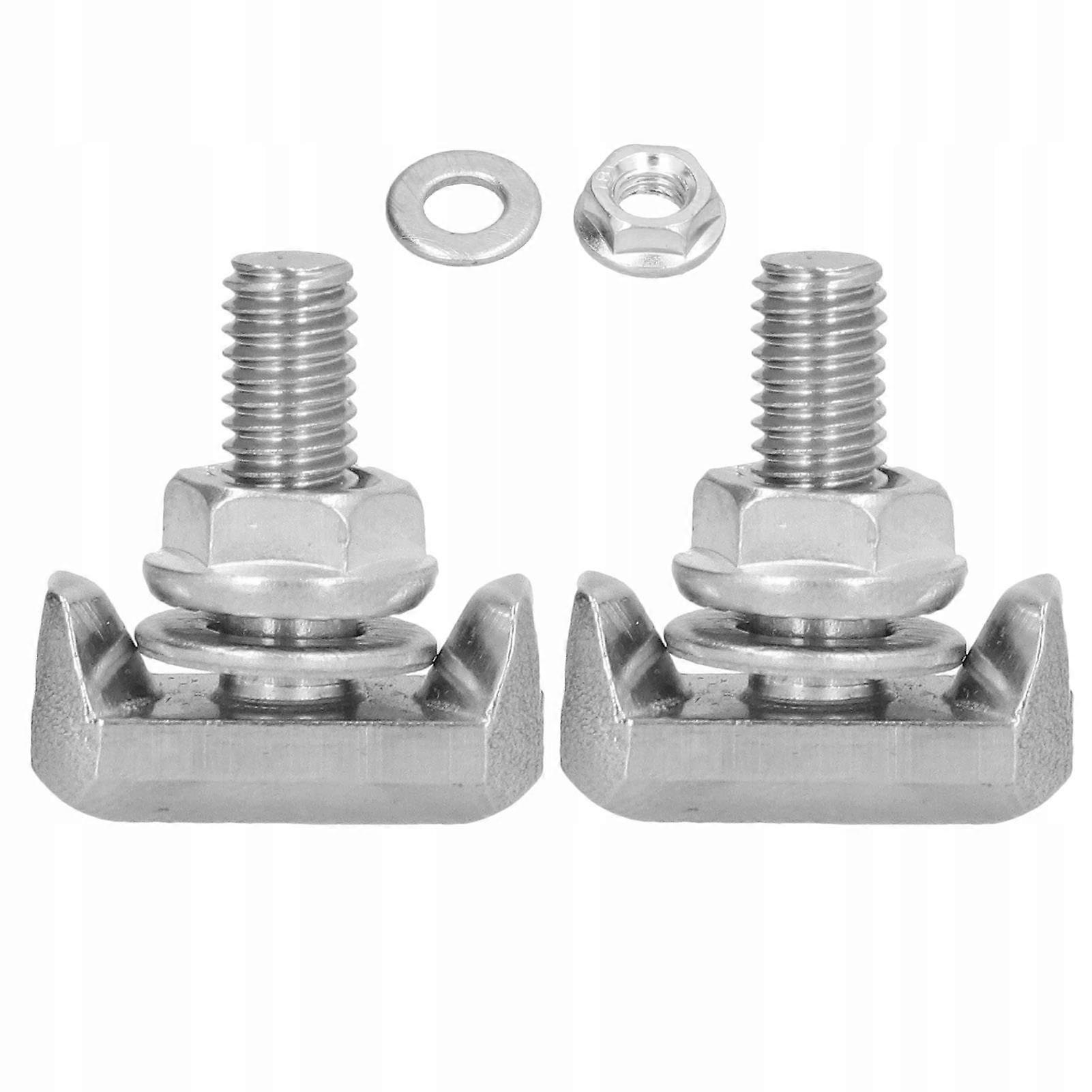 2 Pcs Car Battery Clamp Screw