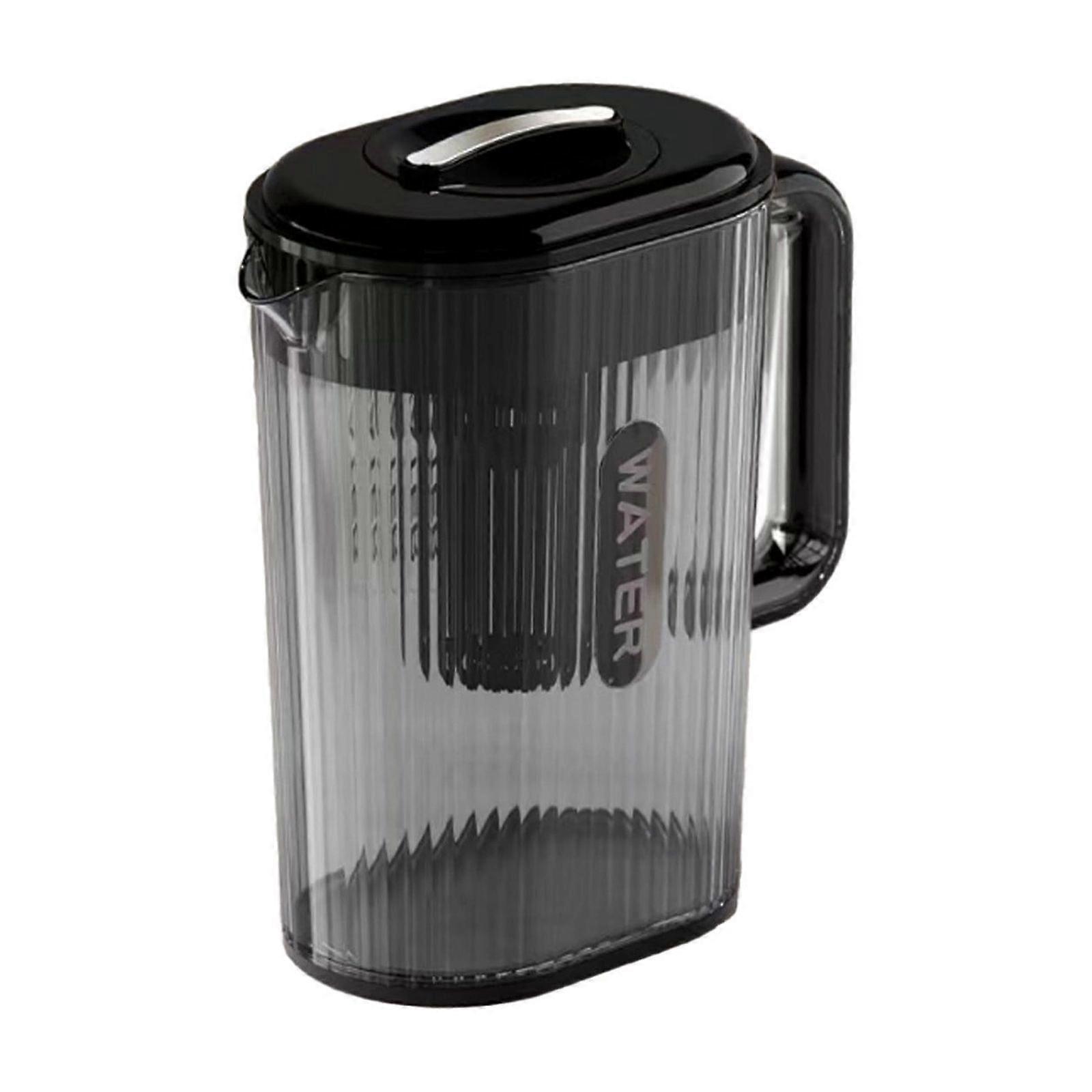 Glass Cold Water Dispenser with Built-in Filter - Large Capacity for Home and Refrigerator - Hot and Cold Beverages - Ergonomic Handle - Great for Her