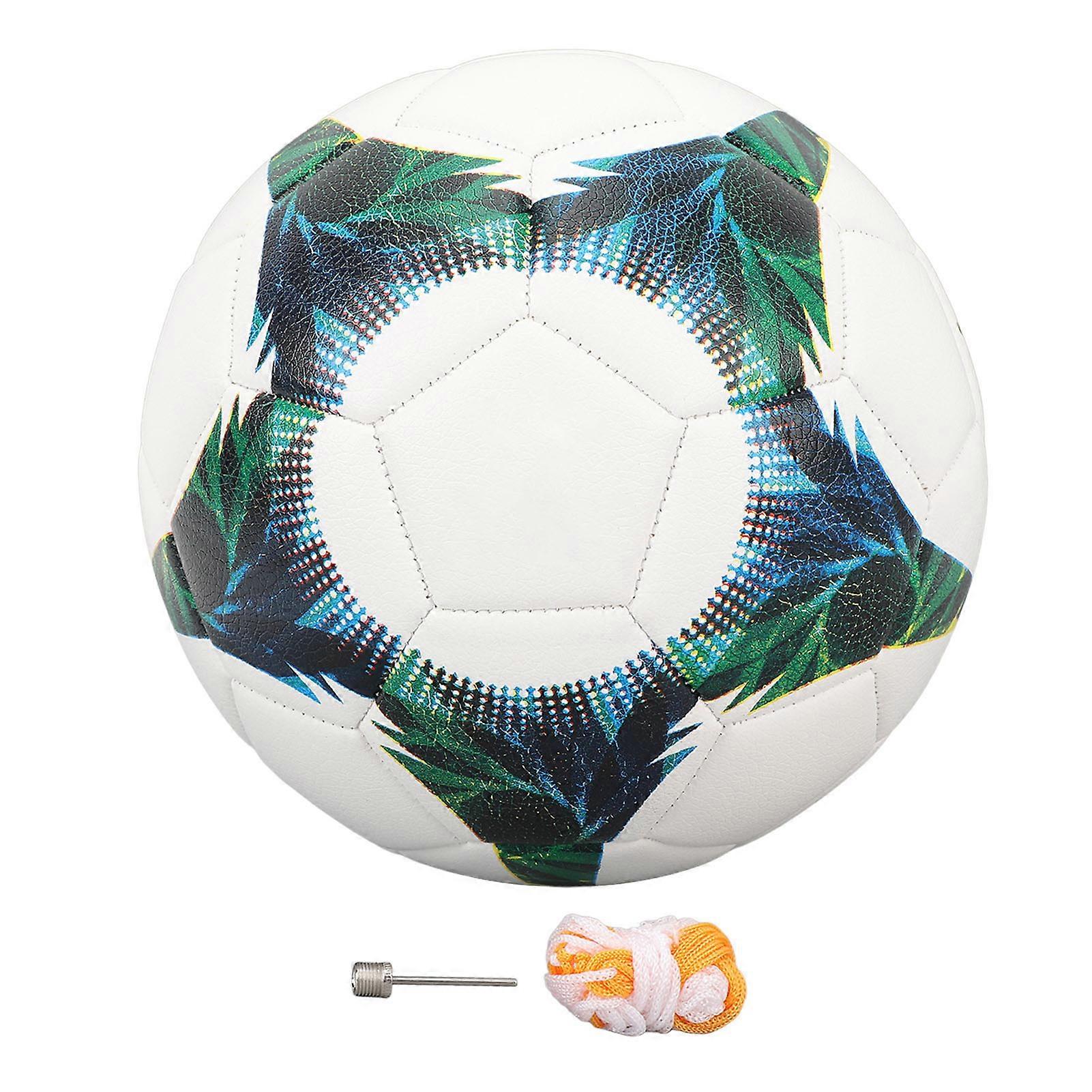 Professional size 4 waterproof and explosion-proof soccer ball with gas pin and mesh bag for adults and children.