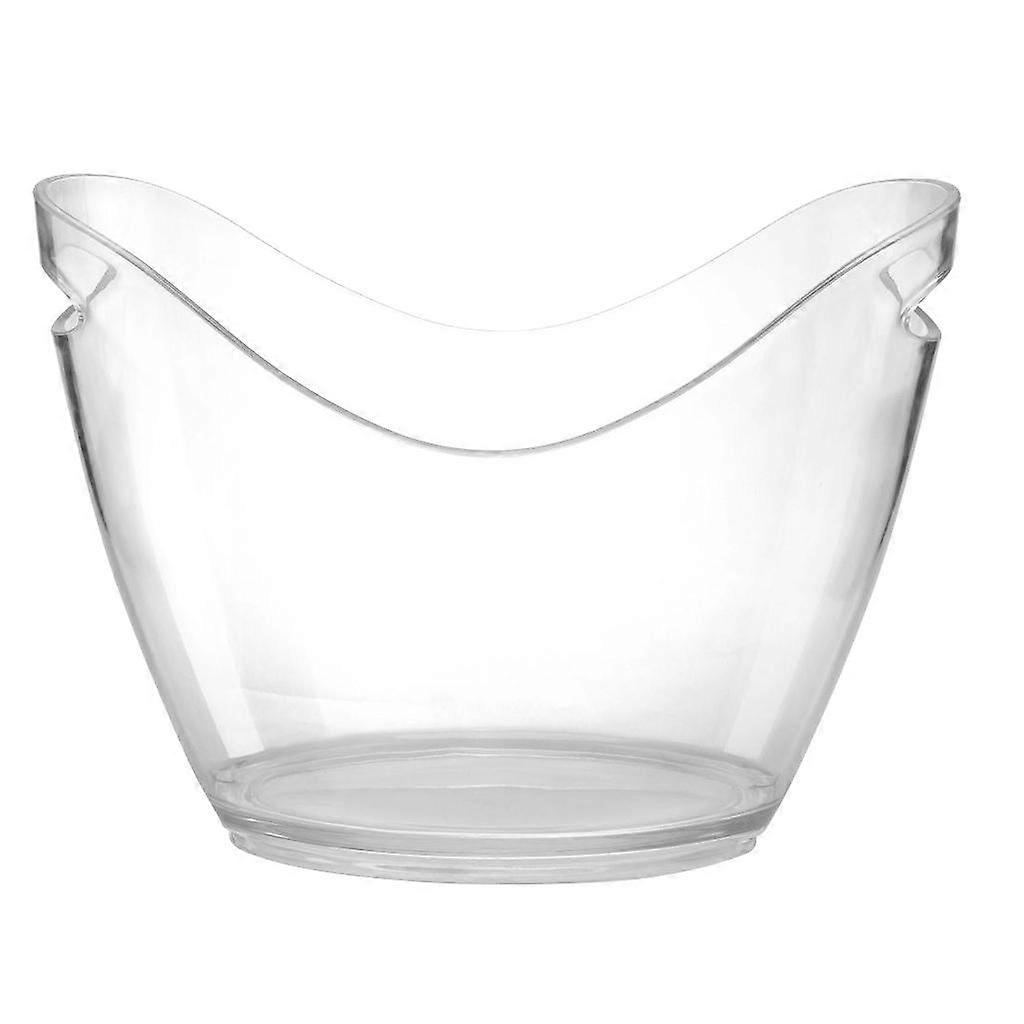 Plastic Ice Bucket with Handles Wine Champagne Bottle Storage Cooler 8L USB
