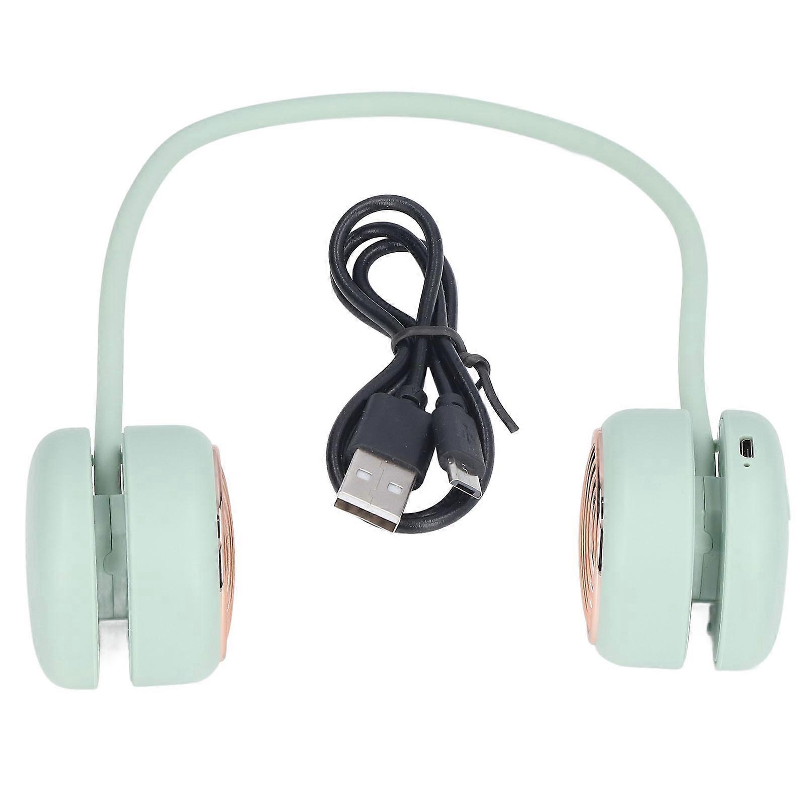 Neck 5 Speed 720 Degree Adjustable USB Charging Retractable Hose Hands Free Portable Fan for Running Cycling