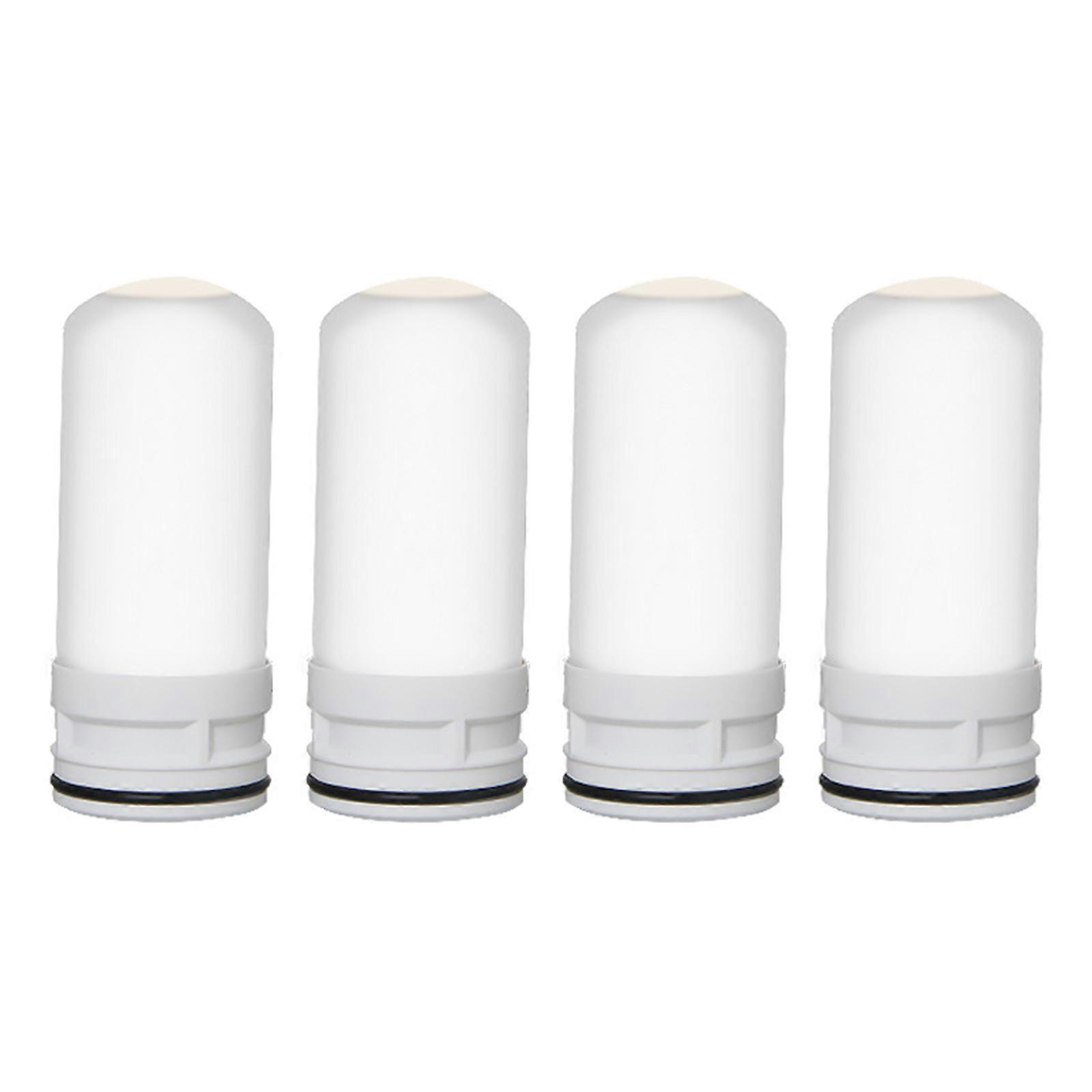 4 Pieces Replacement Inner Ceramic Filter Cartridge for Household Tap Faucet Water Practical and Convenient Durable Gift