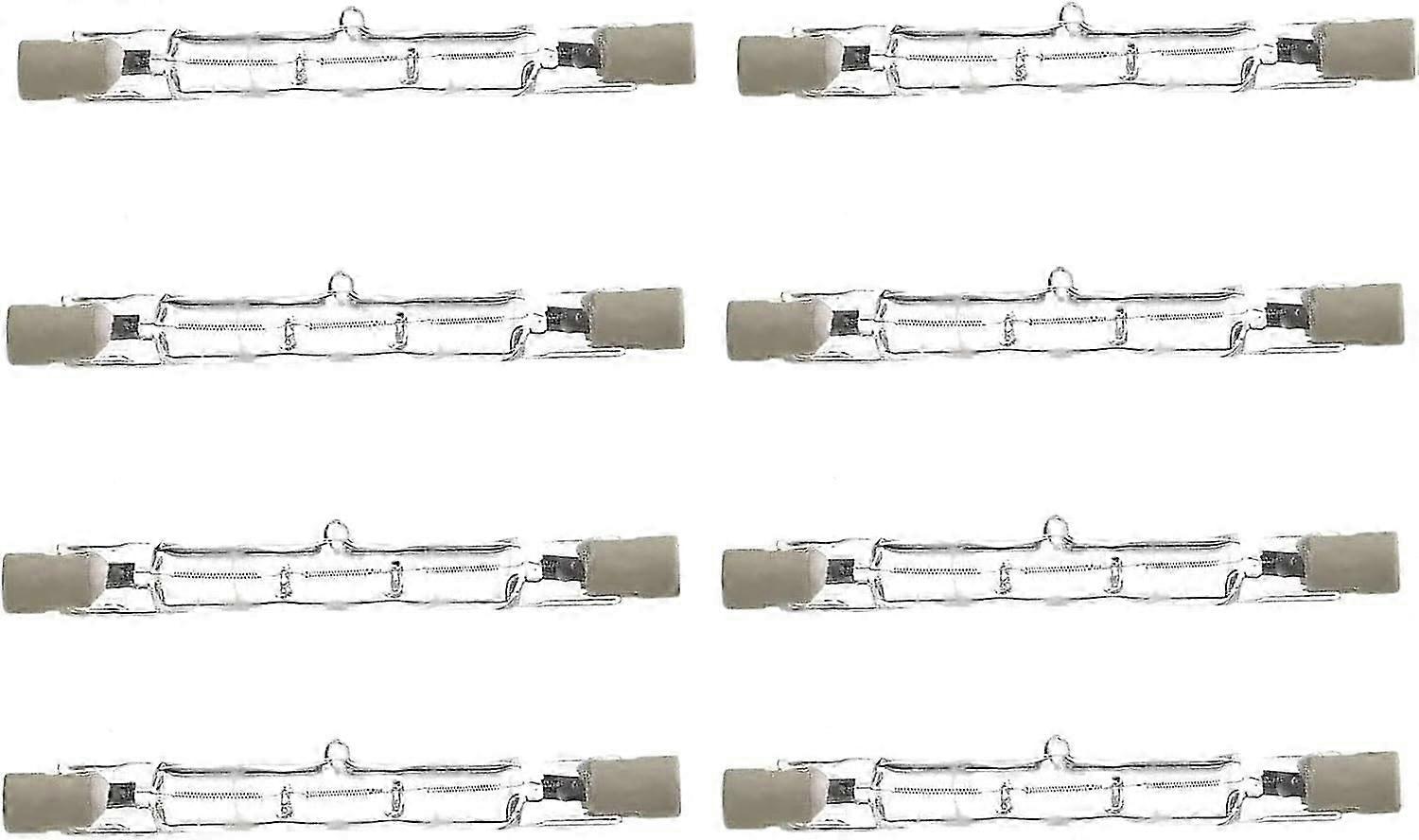 R7s Linear Halogen Bulbs 120W, Eco Halogen Energy Saving Floodlight Security Light Bulbs J78, Linear Halogen Floodlight 78mm Length Pack of 8