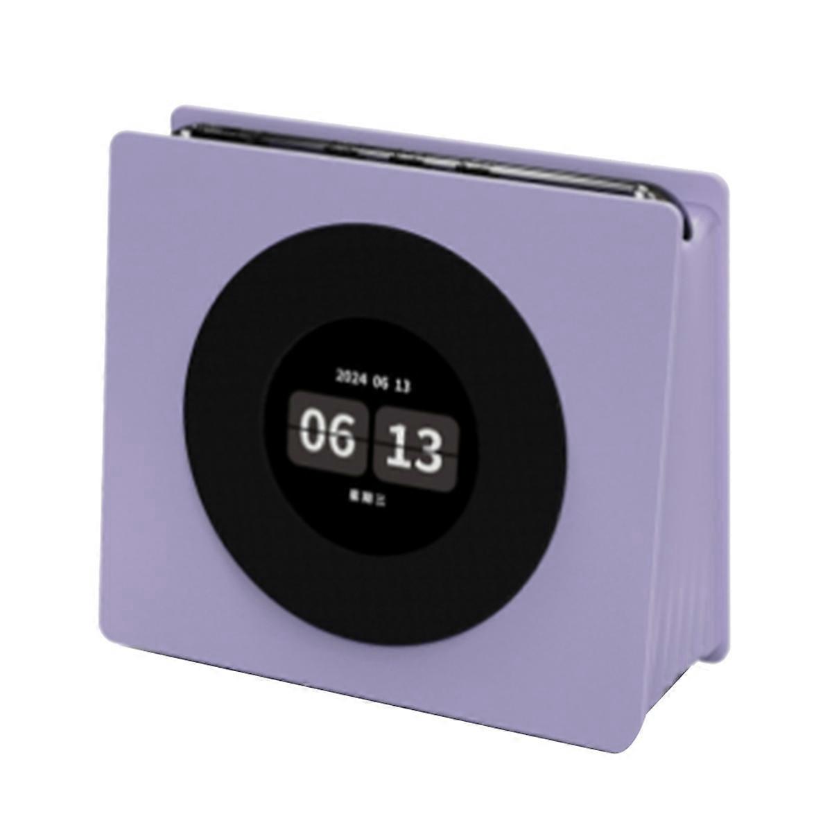 Bluetooth Sound Machine 8 sons apaisants Horloge numérique rétro Vinyle flottant Paroles dynamiques B