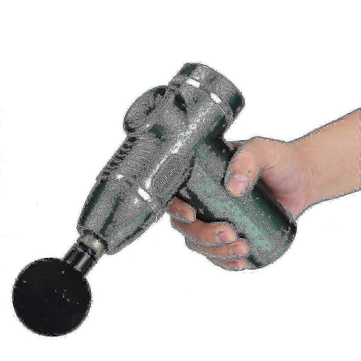 Cedc Lcd Electric Percussion Massage Gun - 4 Interchangeable Therapy Heads For Deep Tissue Muscle Recovery_mm2 -CN-WR