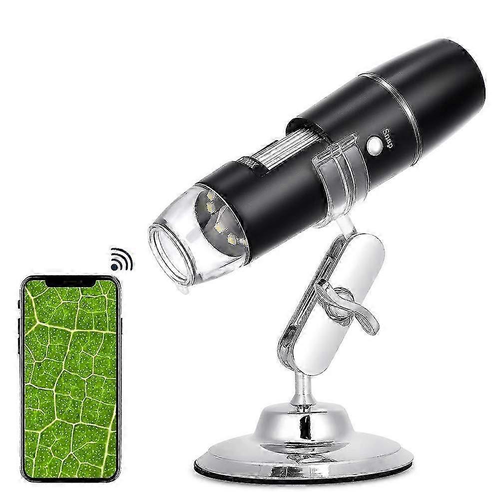 Digital WiFi Microscope - 50X-1000X Magnification with 8 LEDs