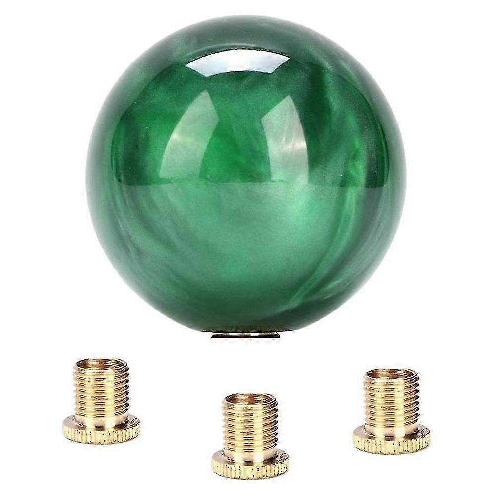 Style Round Ball Gear Shift Knob Acrylic Shifter Knobs Stick Shift Knobs with 3 Adapter for Manual