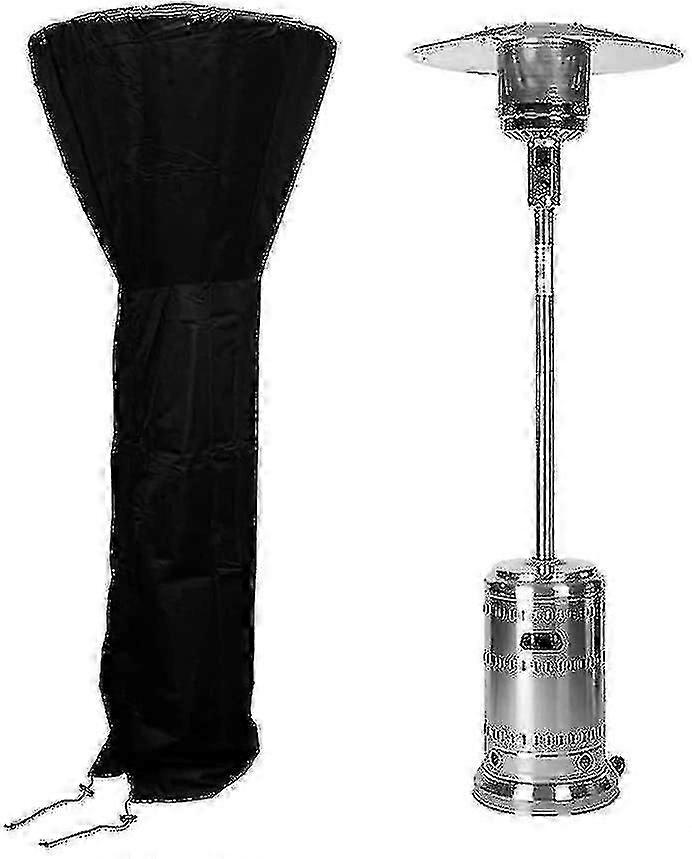 210d Schwarz Heavy Duty Wasserdicht Standup Patio Heizung Abdeckung Heizung Abdeckung