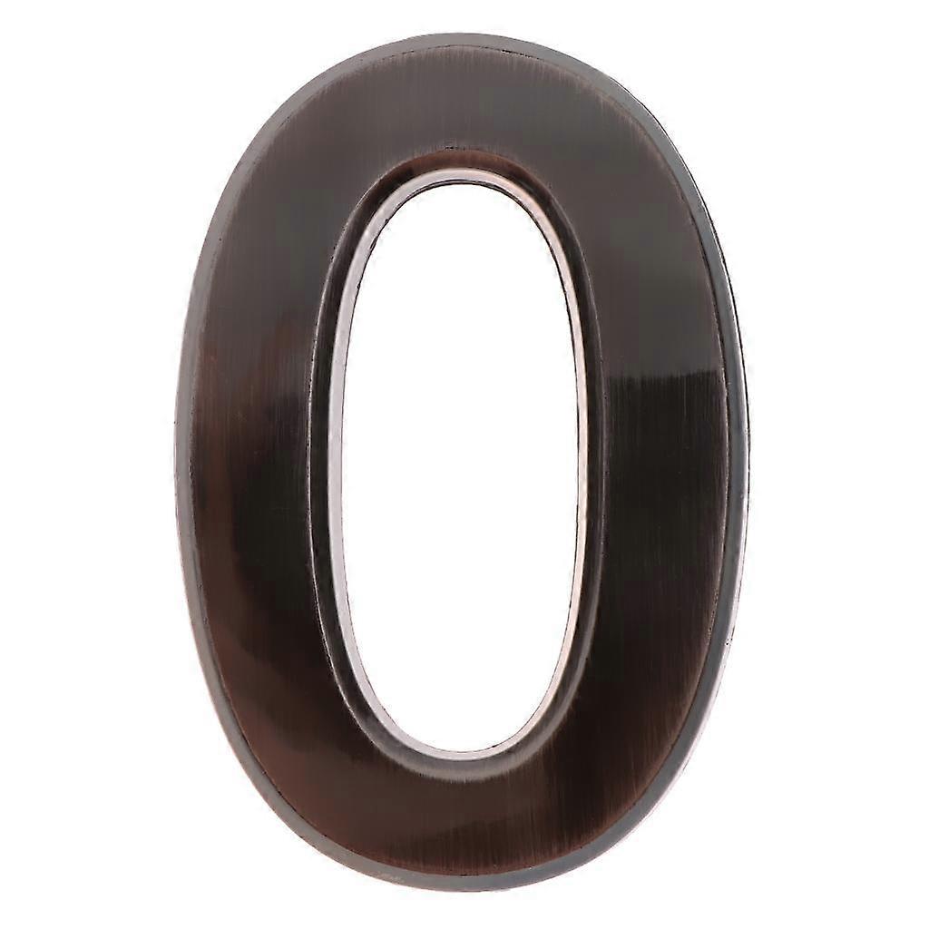 現代のプラスチックシルバーグレーセルフドアディジットプラーク0-9ドア番号家