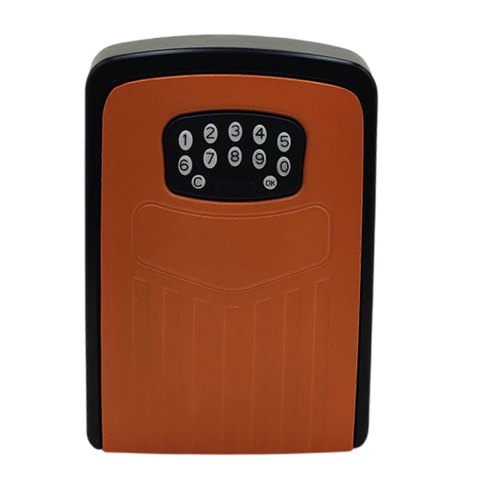 Wall Mount Lock Box, Large Capacity,Password & Bluetooth-compatible Unlock Antitheft Key Lock Box for Home