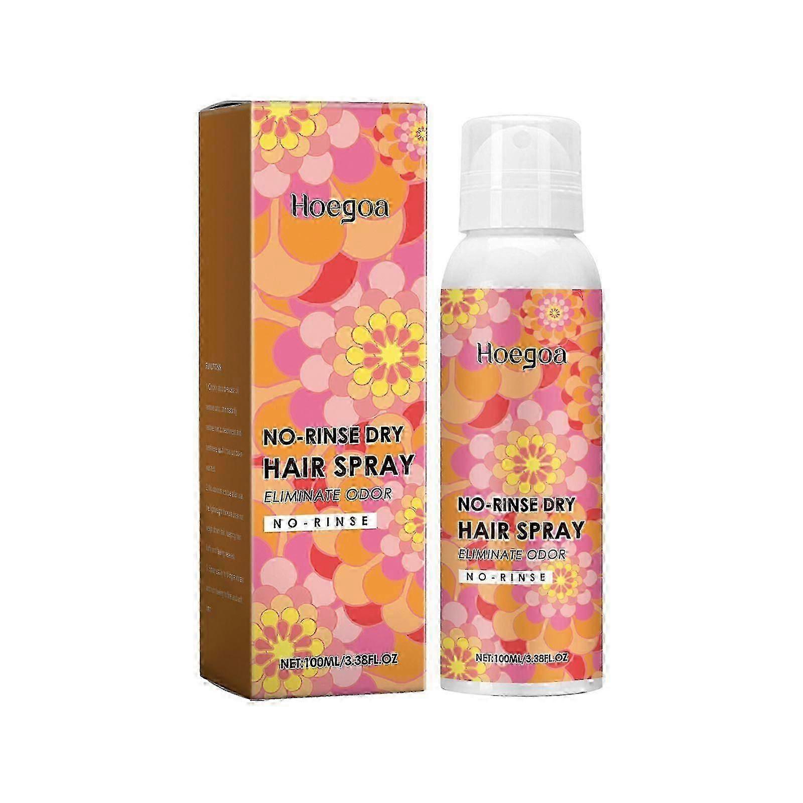 Spray jetable pour cheveux secs Hoegoa, parfum léger, rafraîchissant, non gras, cheveux duveteux, séchage rapide