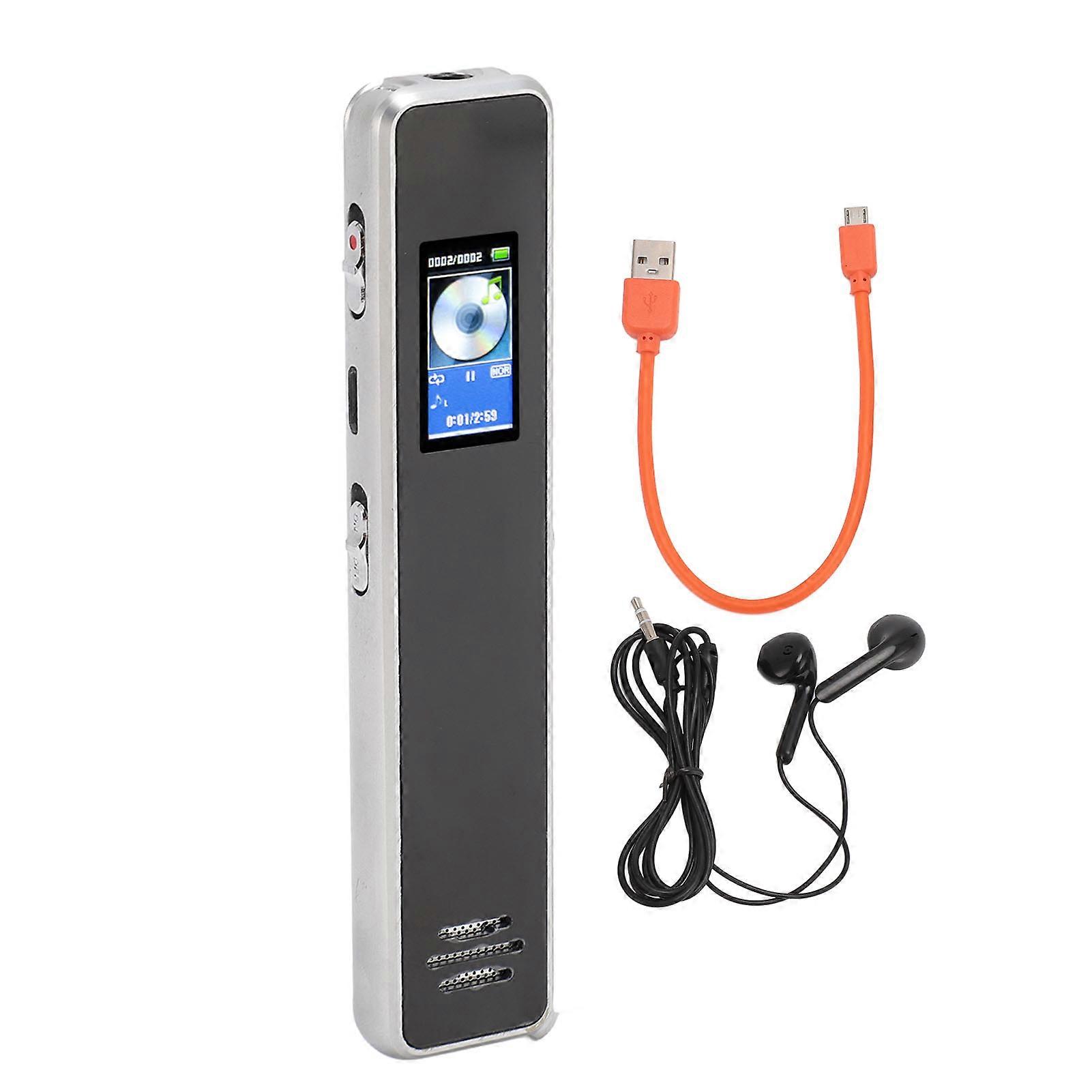 16G Voice Recorder with HD Noise Reduction, Voice Activation, MP3 Playback, and E-Book