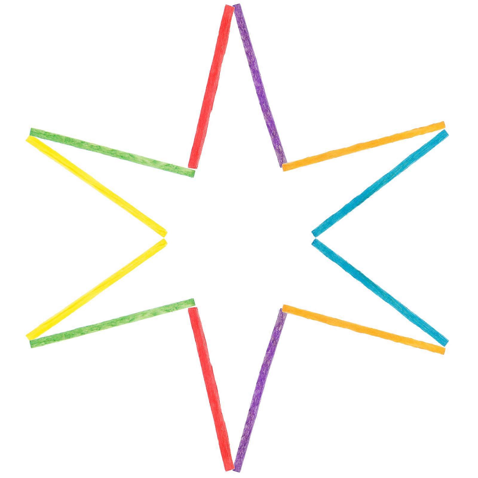 1000pcs Colored Wooden Craft Sticks, Non Waxed Popsicle Matchsticks for DIY Handmade Projects, Smooth & Yellow Sticks