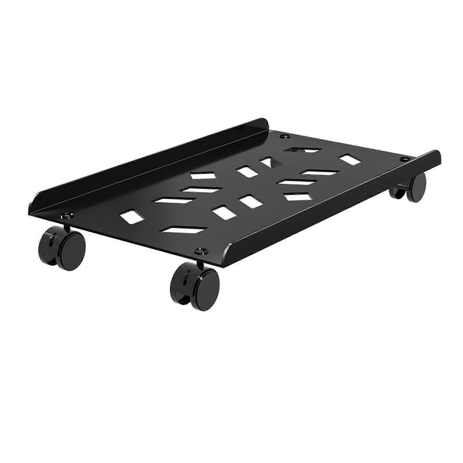 Mobile CPU Stand PC Tower Stand Easy Installation PC Floor Cart Steel under Desk