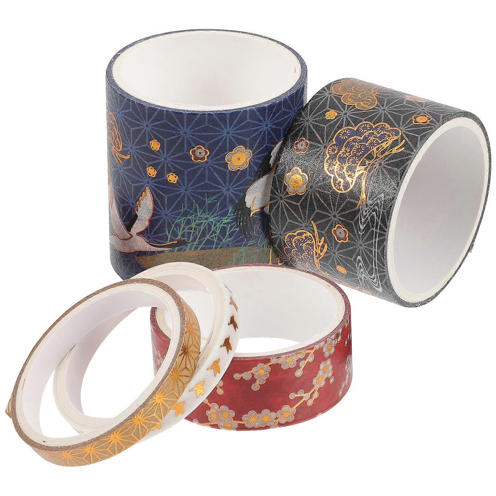5 Rolls Decorative Tapes Paper Tapes Scrapbook Decoration Diary Scrapbooking Ornaments