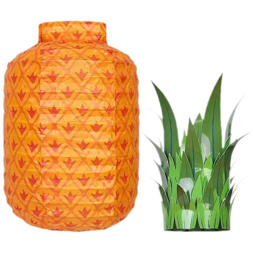 Hawaiian Party Lantern Luau Party Pineapple Lantern Creative Paper Lantern