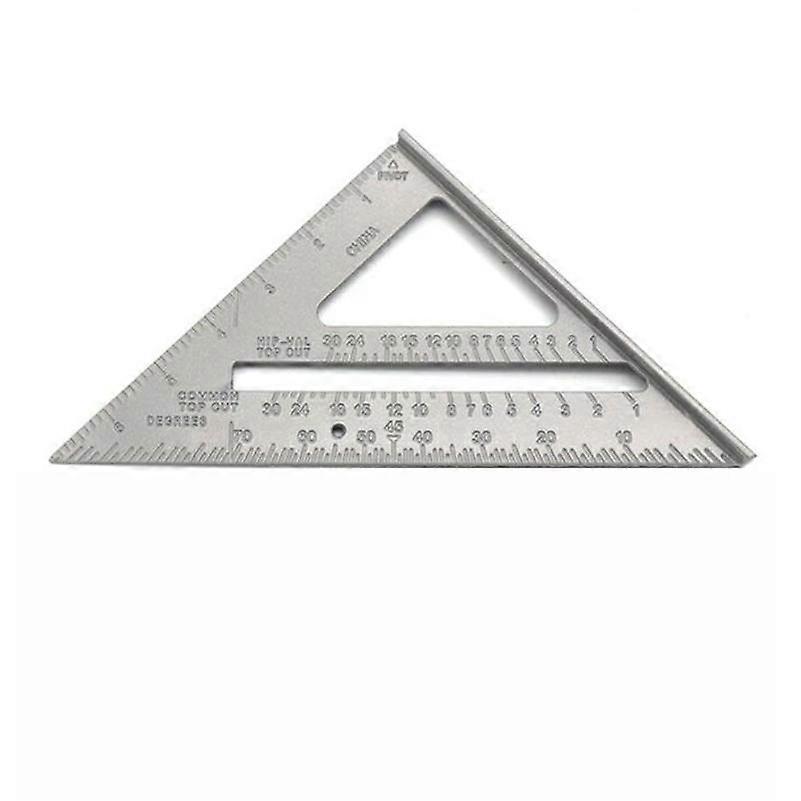 Righello triangolare Lavorazione del legno quadrata addensata Strumento didattico con righello di 45 gradi