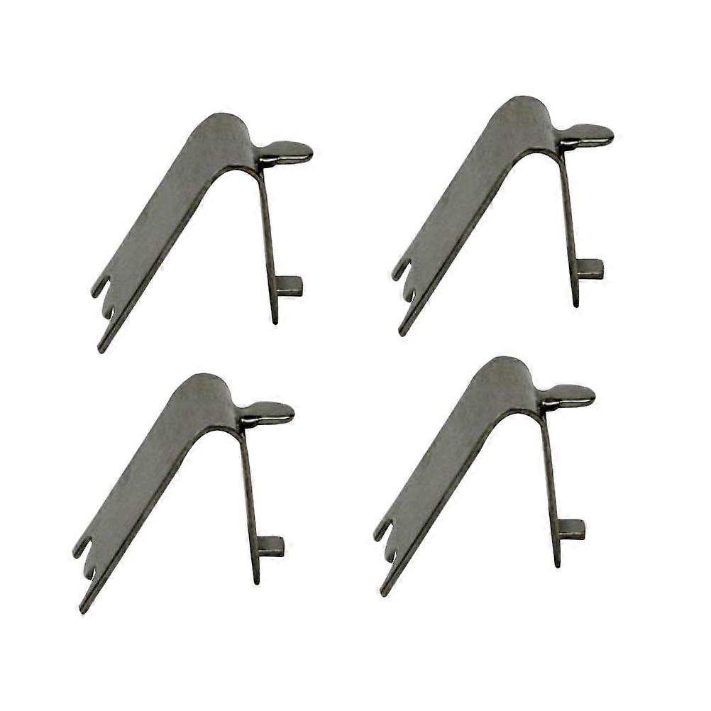 4Pc Freezer Shelf Clips Freezer Cooler Shelf Support Shelf Square Clips Stainless Steel Shelf Clamps for Refrigerator (Silver)