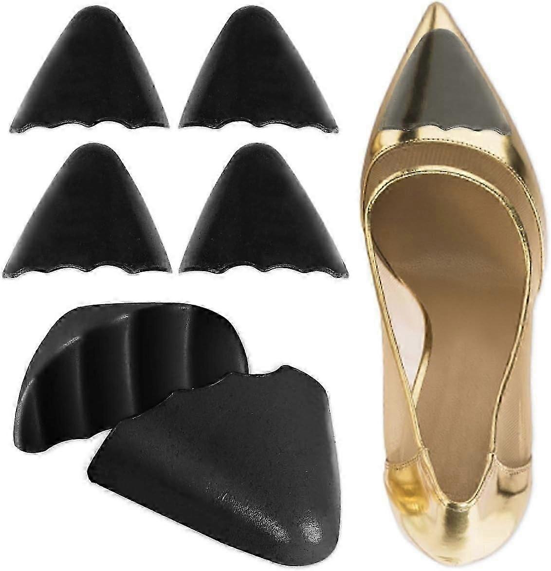 Shoe Filler Insert 2 Pairs, Toe Cushion Inserts to Make Big Shoes Fit, Soft Half-Size Insoles for Loose Shoe