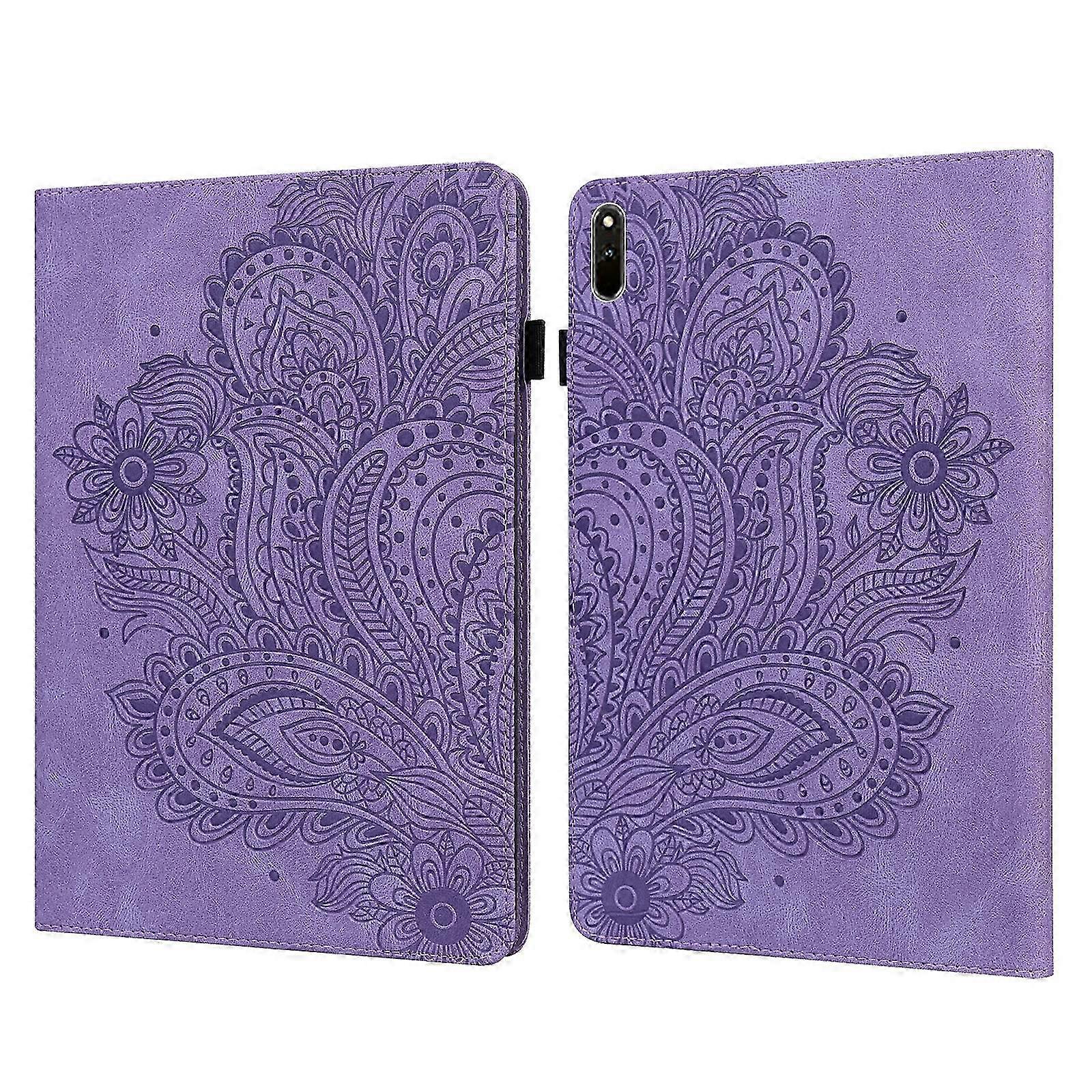 For Huawei MatePad Pro 10.8 2021 Peacock Embossed Pattern TPU + PU Leather Tablet Case 2025