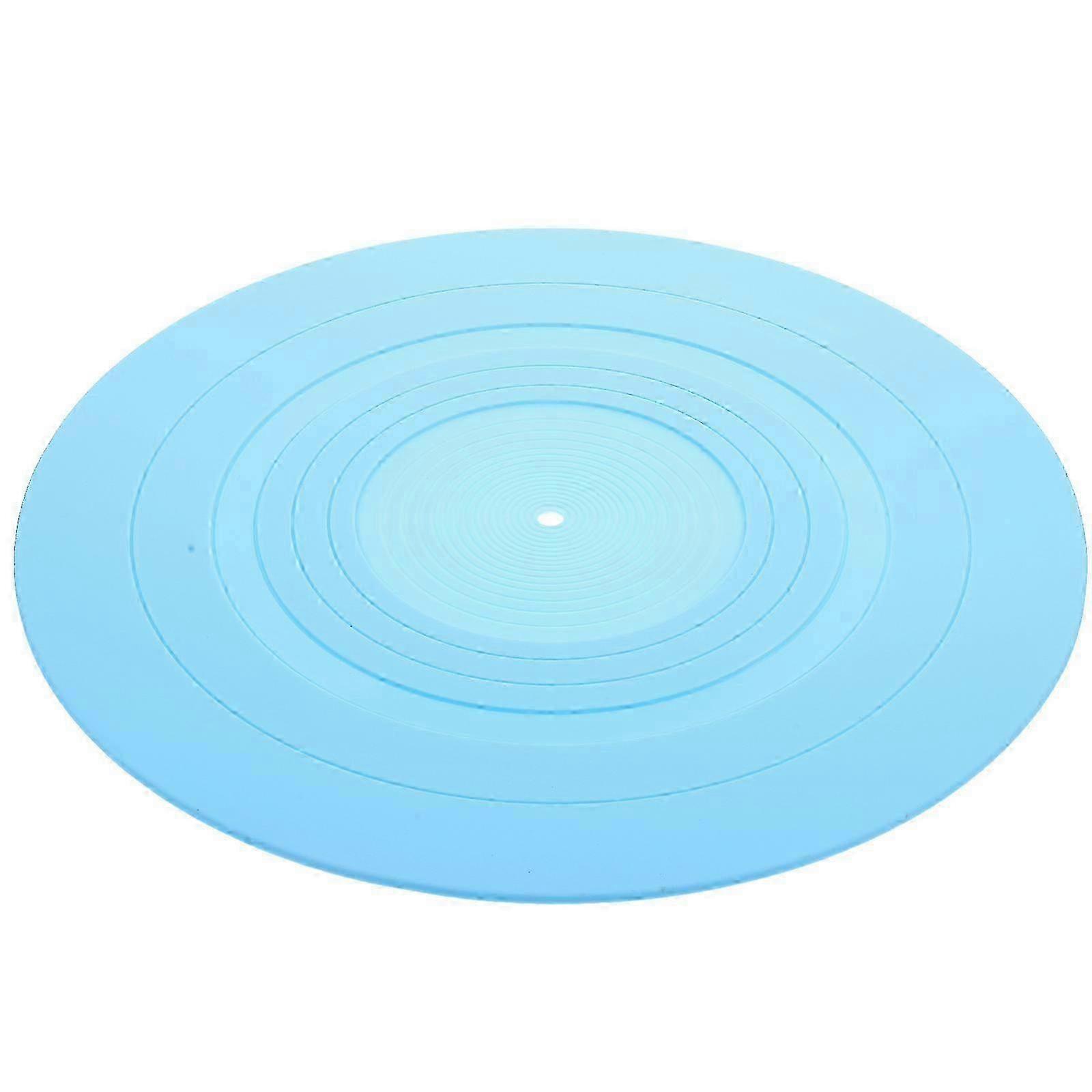 Turntable Silicone Mat - 29.5x29.5cm Blue Vinyl Record Protector