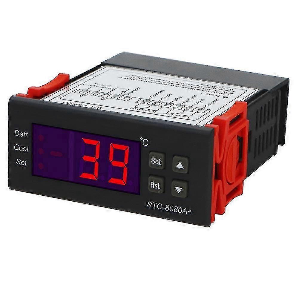 Digital Temperature Controller for Freezer/Cold Storage, 220V Thermostat with Hygrometer Sensor