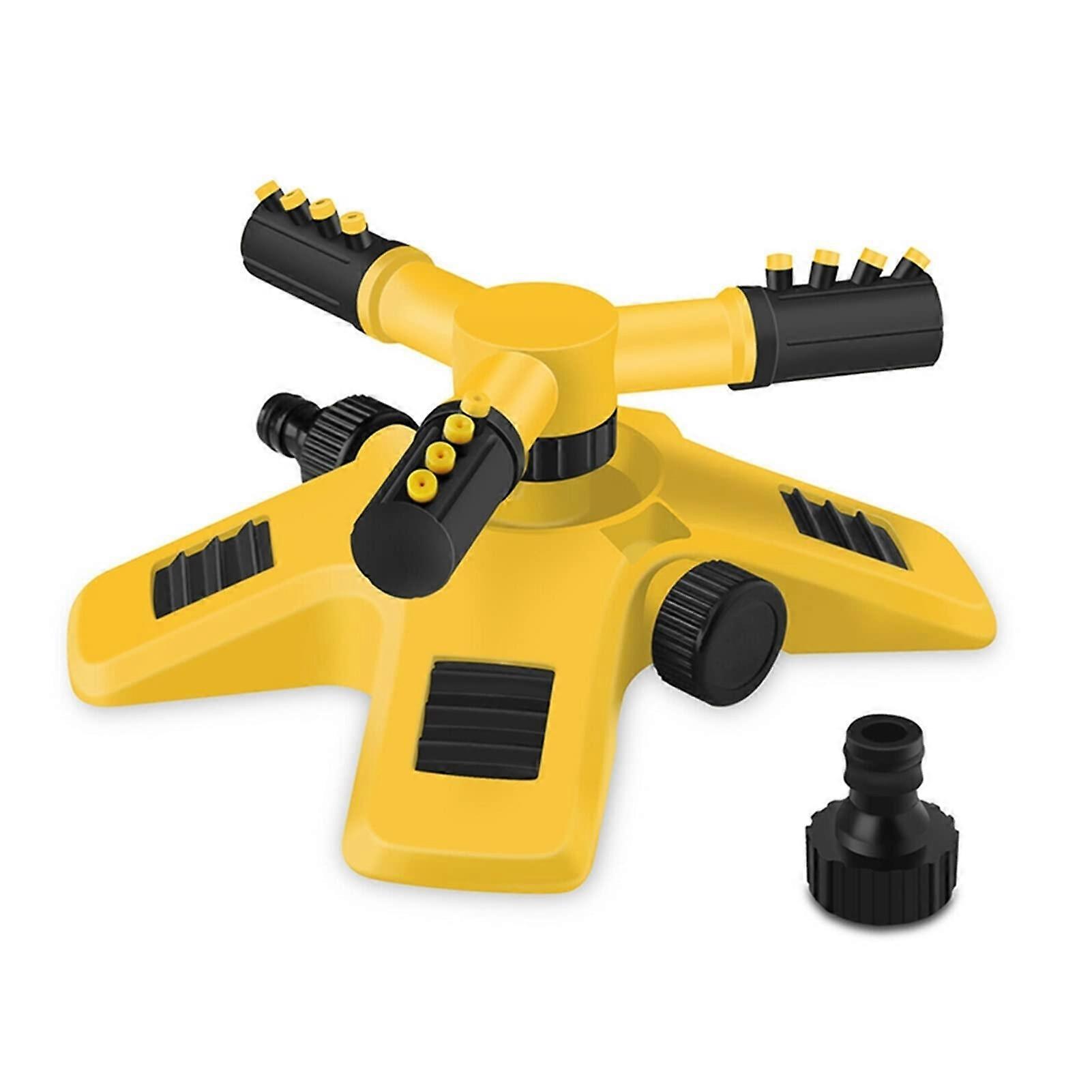 Garden Watering Sprinkler with Adjustable 3Arm Rotation Spray Nozzle