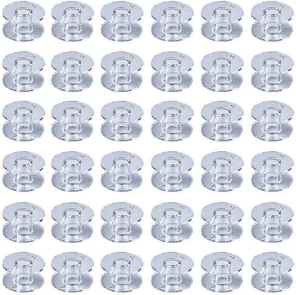 36-piece transparent plastic sewing machine spool with box