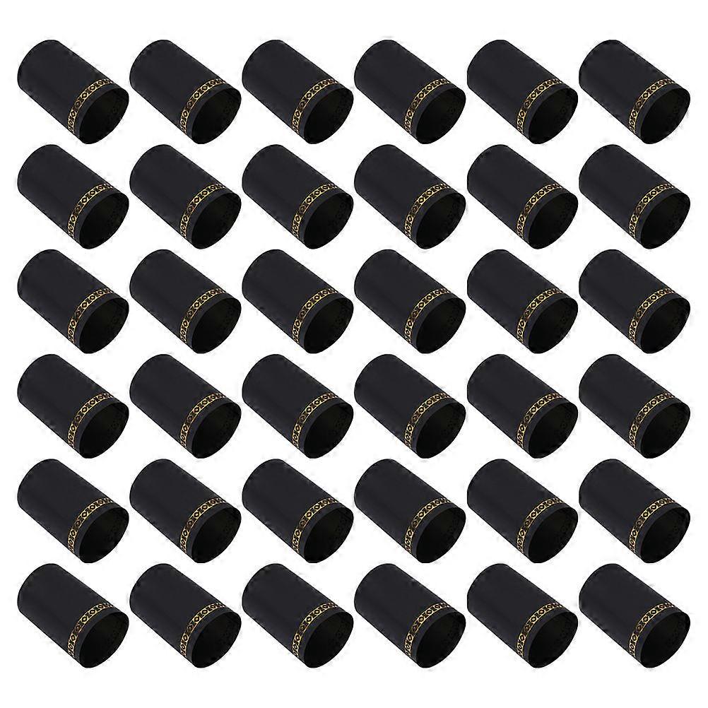 Black Heat Shrink Caps for Wine Bottles with Nozzle Size Made of Plastic 200pcs
