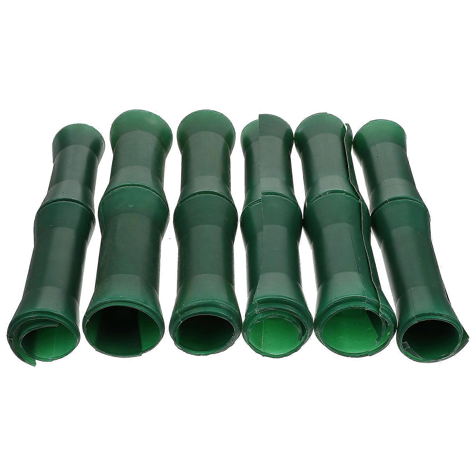 5pcs Bamboo Style Plastic Tubes for DIY Decor and Ornaments
