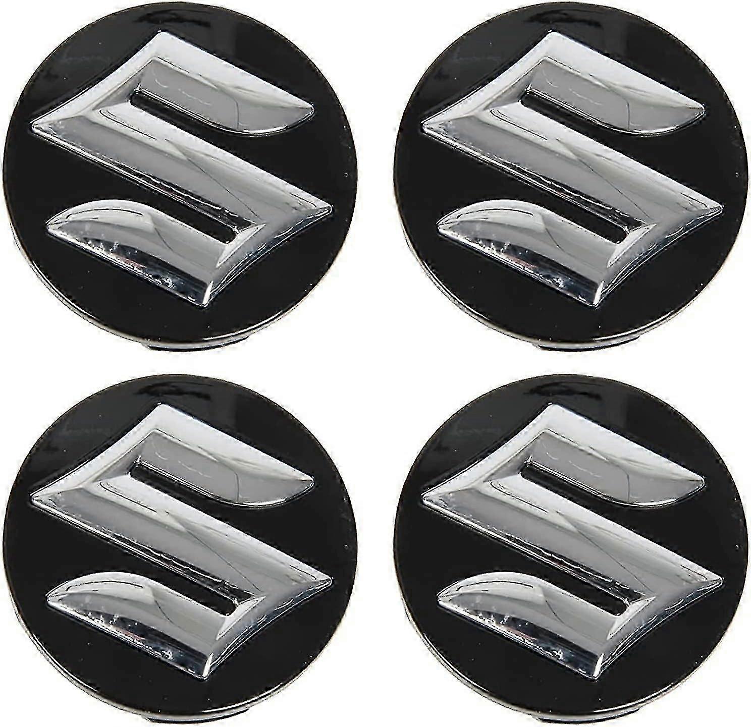 4pcs 54mm Car Hub Center Caps for Suzuki Swift SX4 S-cross Ignis Vitara Solio Bandit Swace, Anti-Rust Hub Cap Decoration