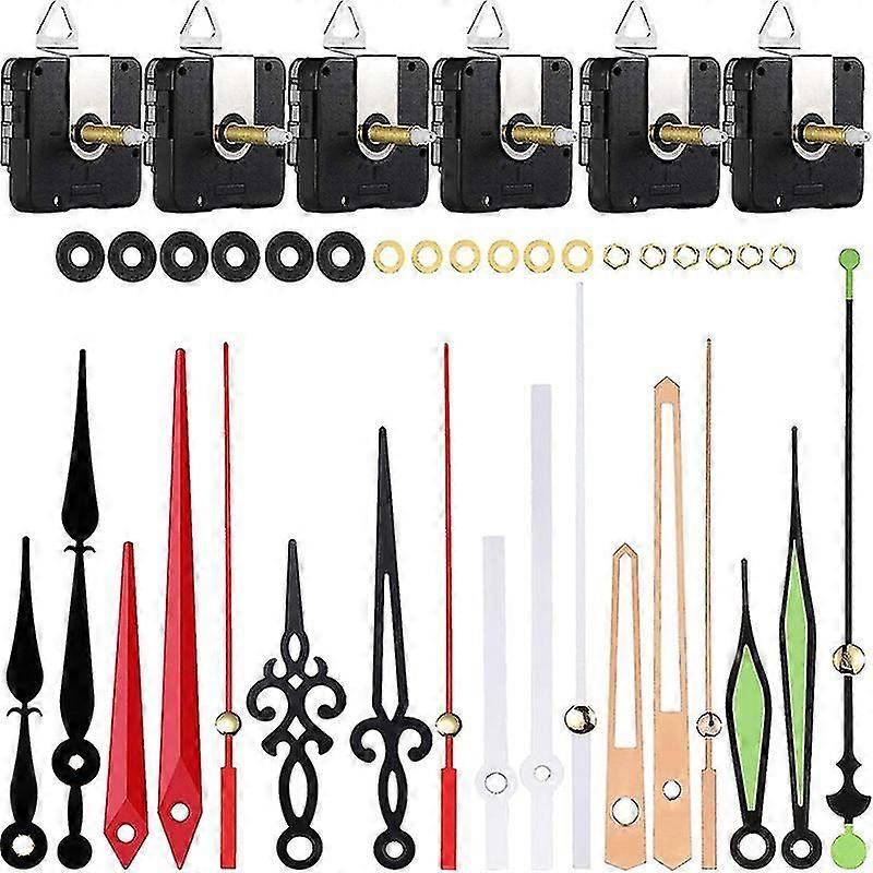 6 Set DIY Wall Quartz Clock Movement Mechanism Replacement Repair Tool Parts Kit vxz