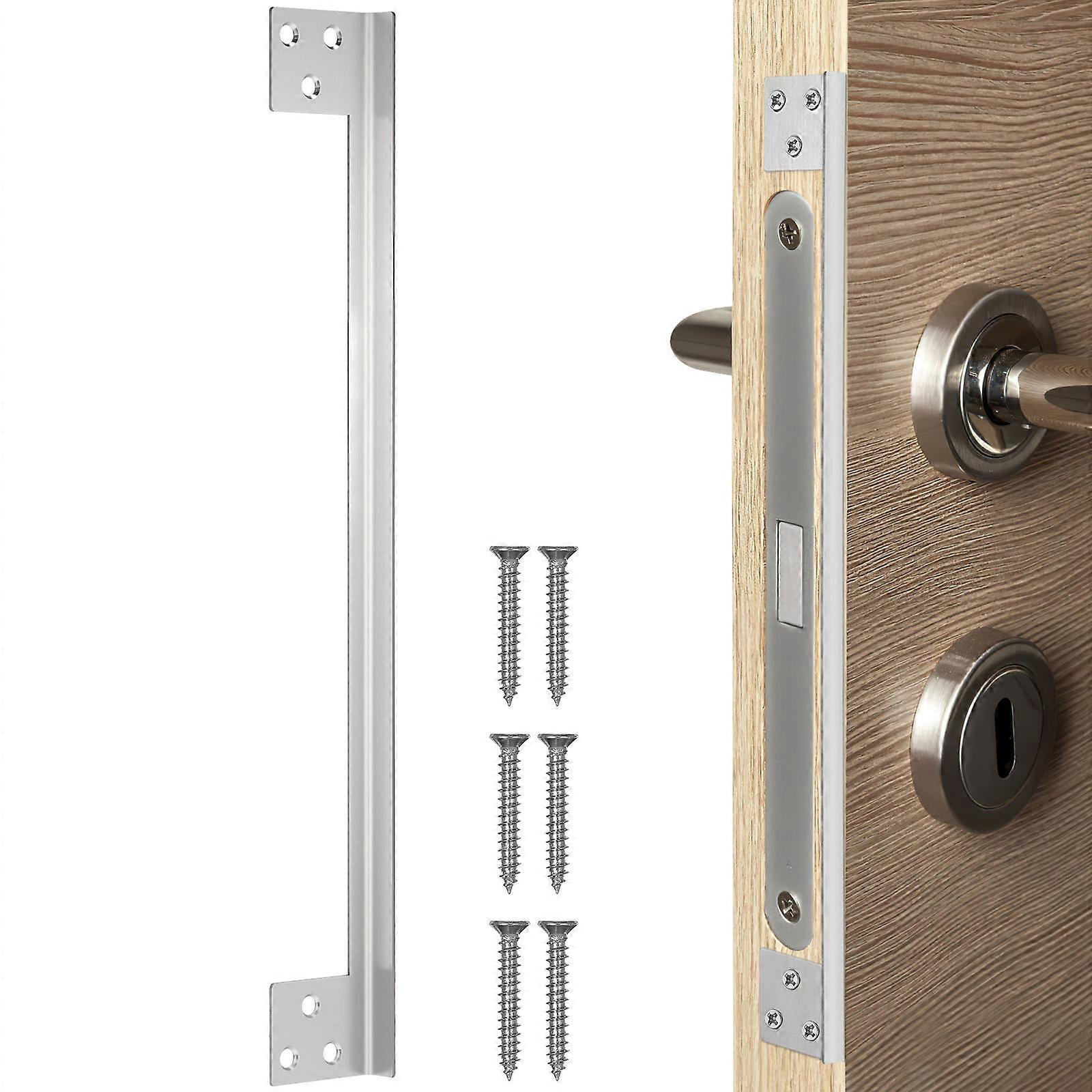 Door Latch Safety Guard Plate Cover Home Security Smooth Locking and Unlocking 1Pack