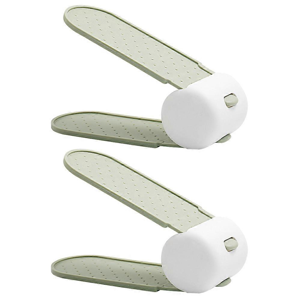 Rack Double Layer Shoes Holder for Home 2Pcs Organizer