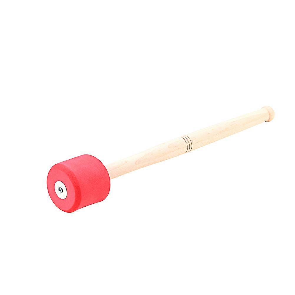 Bass Drum Mallet with Wooden Handle, Non Slip Percussion Drumstick for Musical Performance, Simple and Durable Drum Tool for Rhythm Skill Development