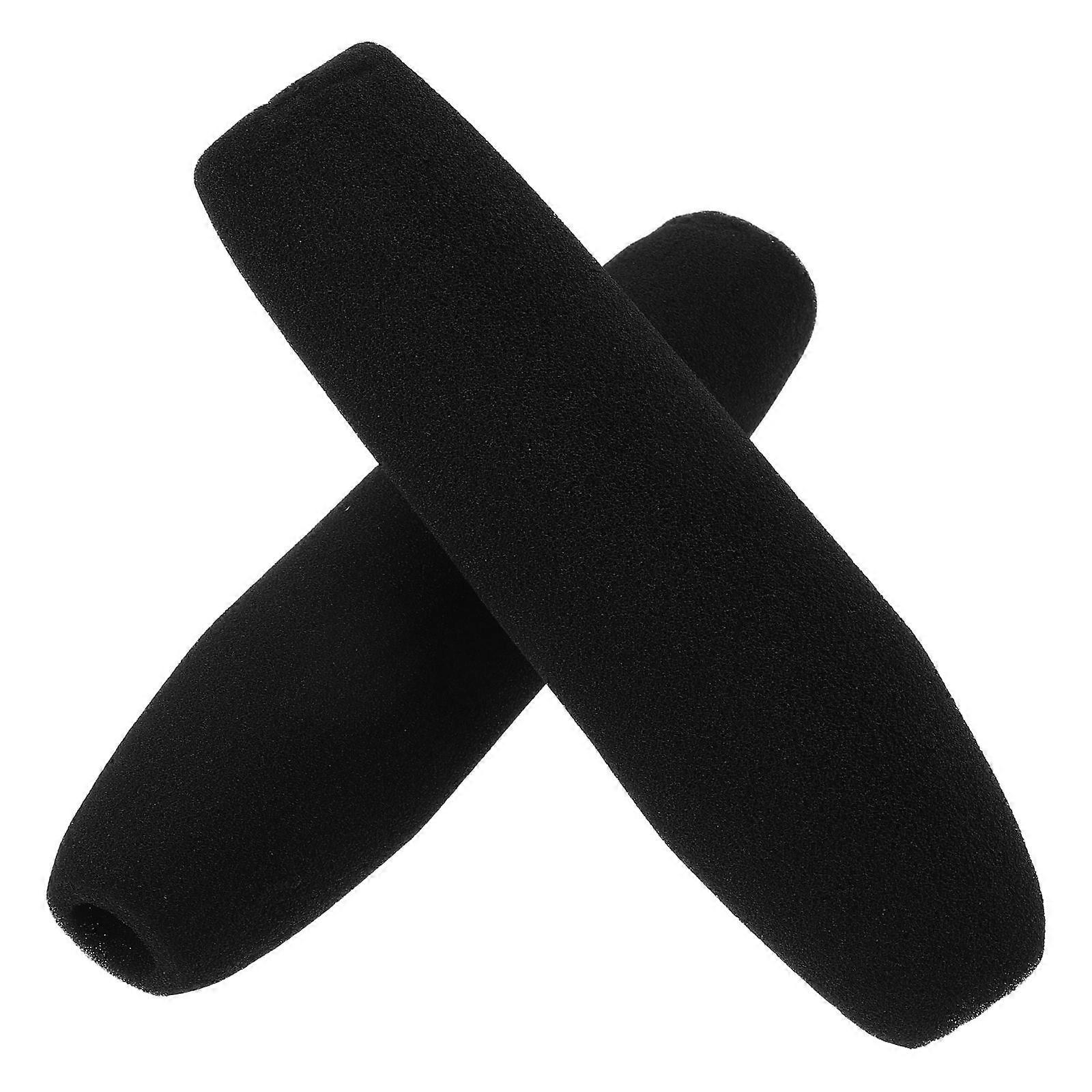 Microphone Wind Screen Protector Sponge Shield For Outdoor Recording And Interviews 2Pcs