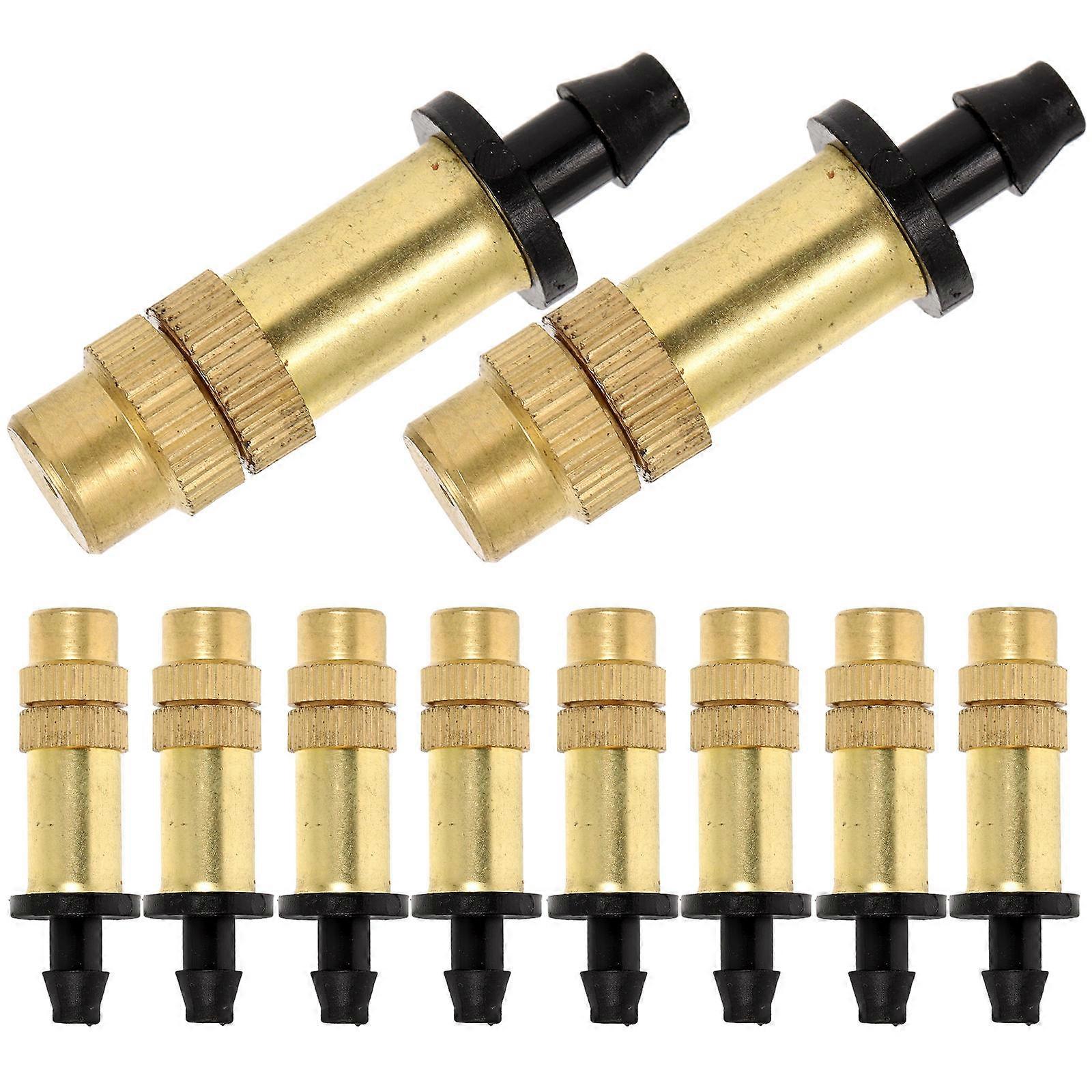 Garden Mister Nozzles Copper Atomizing Nozzle Outdoor 4.00X1.00X1.00CM Automatic Spraying 10Pcs